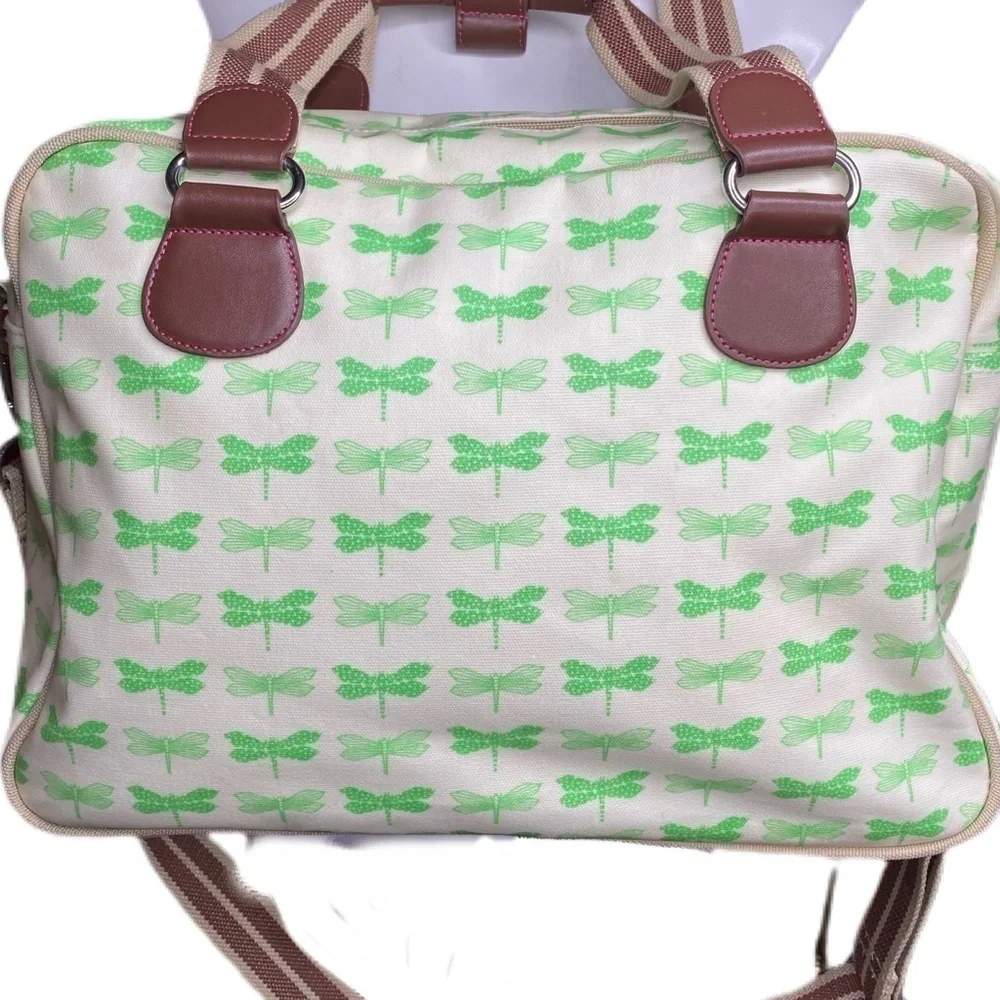 Pink Lining Mama Et Bebe Green Dragonflies Diaper
